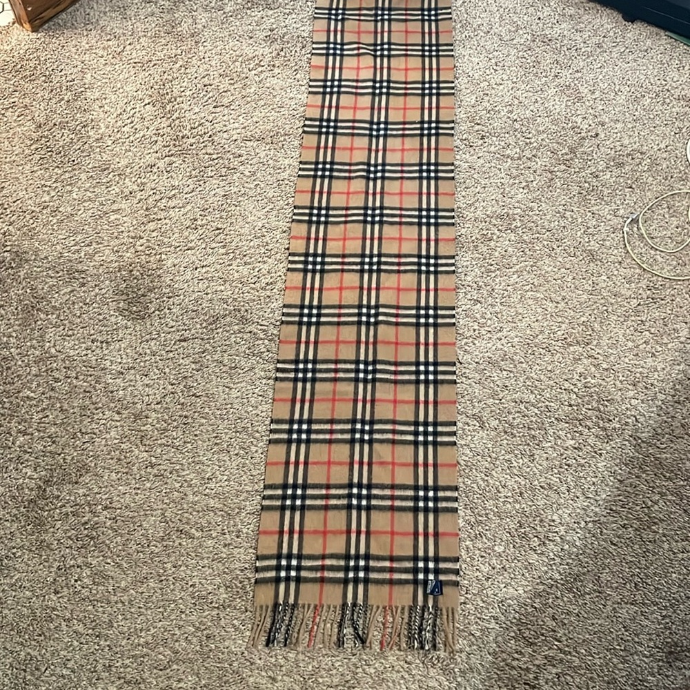 Vintage Burberry Cashmere Scarf